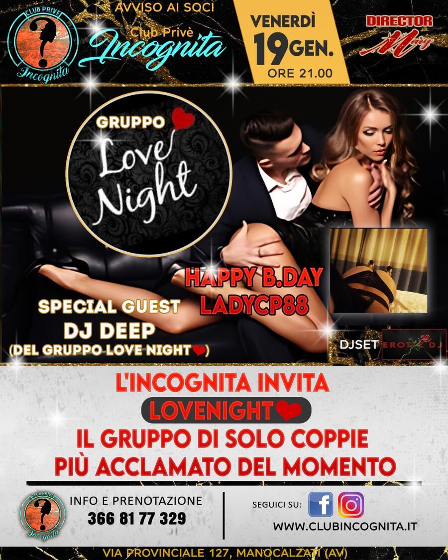 SERATA COPPIA HAPPY B.DAY LADYCP88 - Club Privè INCOGNITA