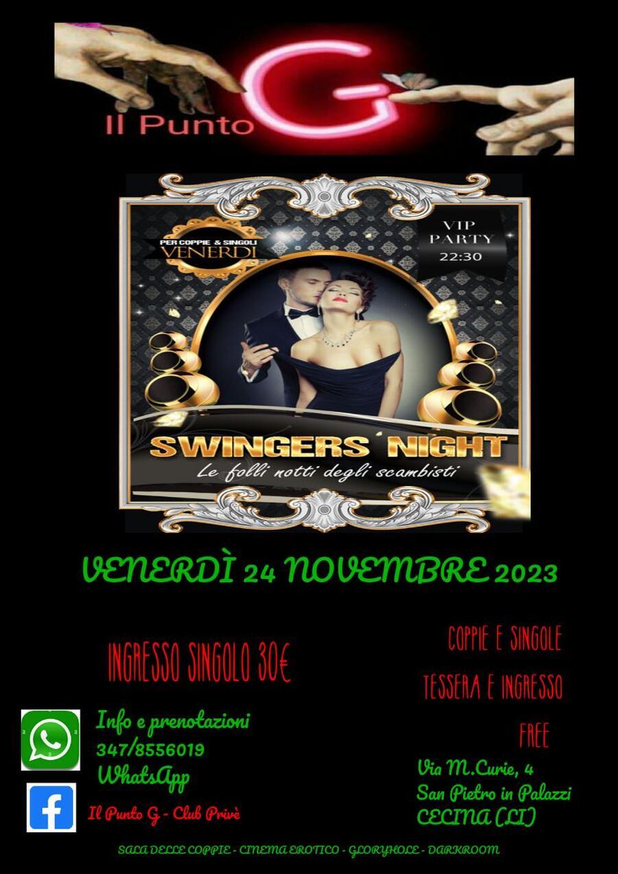 FRIDAY SWINGERS NIGHT - Il Punto G Club Privé